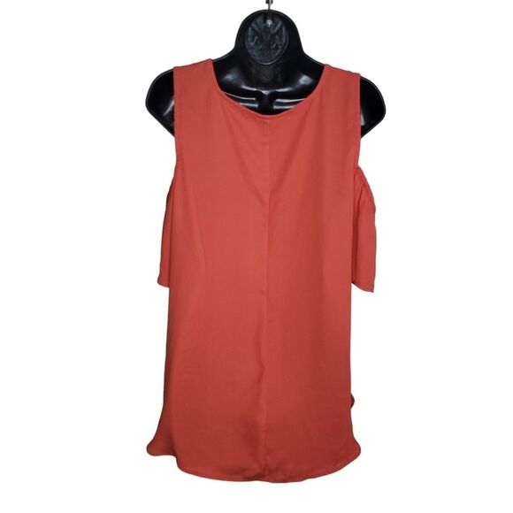 Torrid Georgette Flutter Sleeve Cold Shoulder Blouse 2/2x - Picture 3 of 6